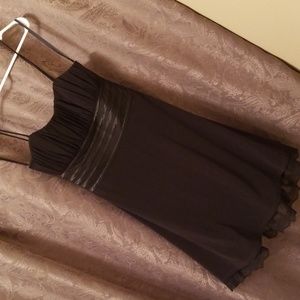 Short semi formal solid back dress
